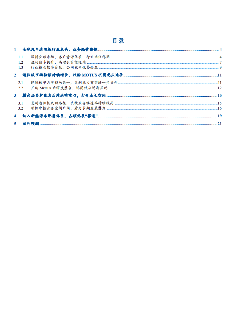 2021年遮阳板龙头岱美股份公司未来前景分析报告.pdf 第1页
