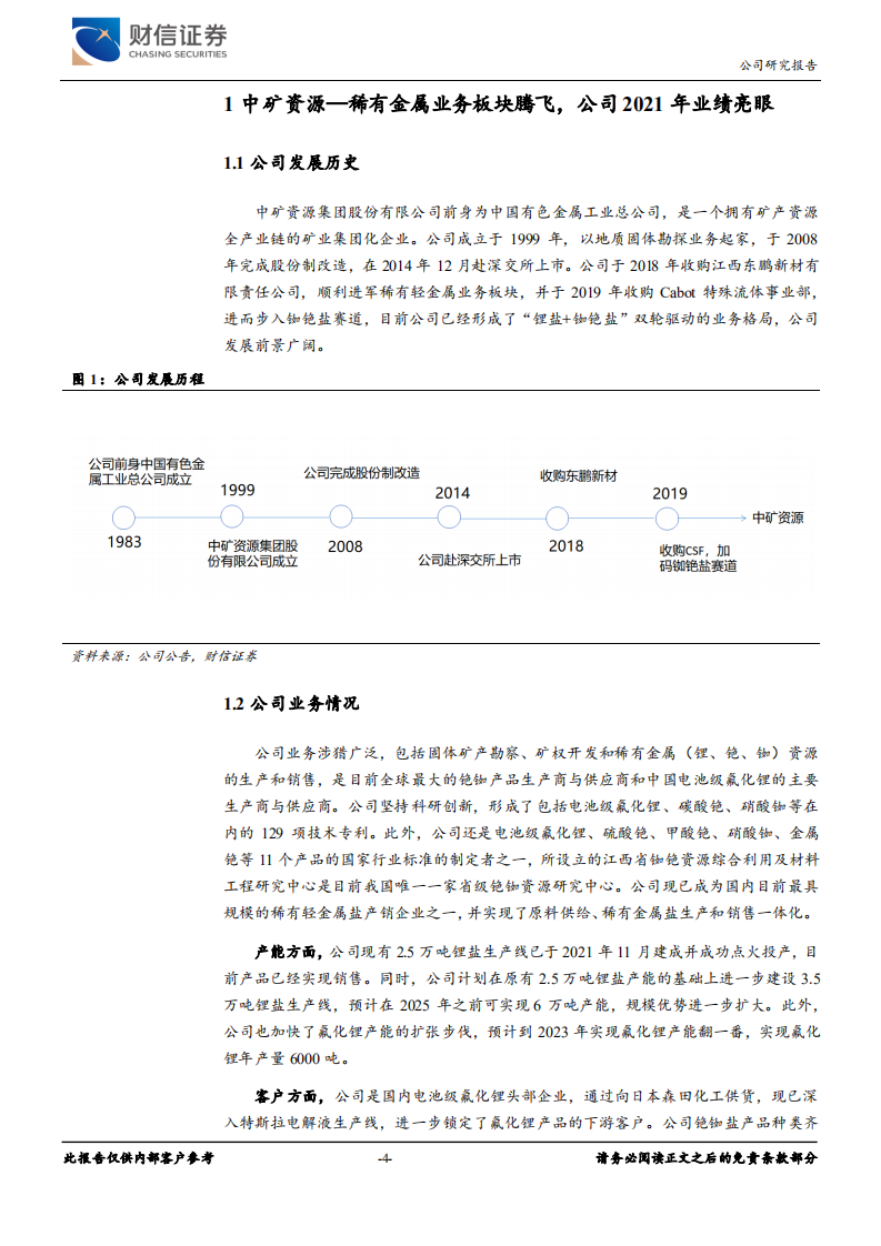 中矿资源-铷铯盐龙头进军锂盐产业，一体化布局优势显著-220525.pdf 第4页