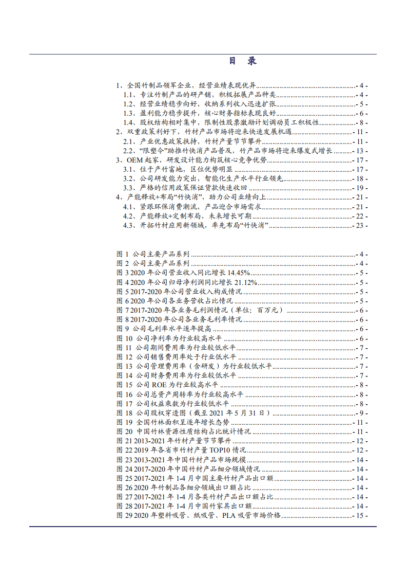 2021年竹制品领军企业龙竹科技公司竞争优势分析报告.pdf 第1页