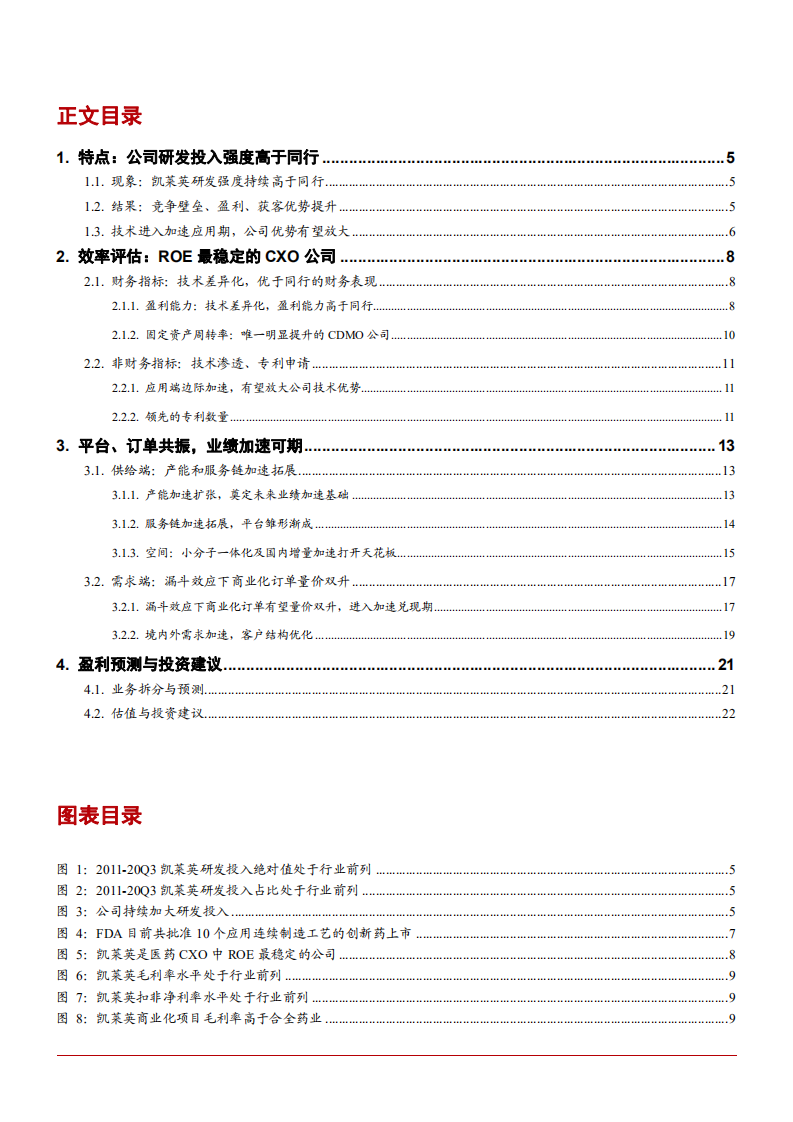 2021年CDMO龙头凯莱英公司差异化优势分析报告.pdf 第1页