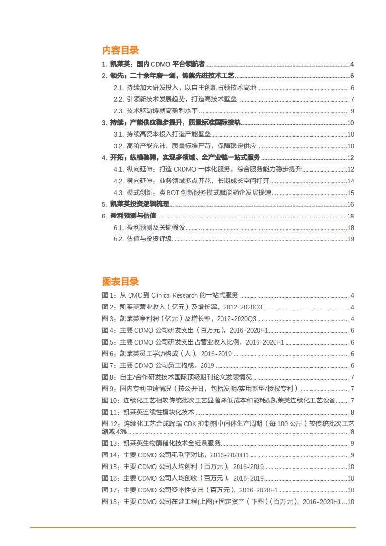 2021年CDMO平台凯莱英公司技术优势与全产业链一站式服务分析报告.pdf 第1页