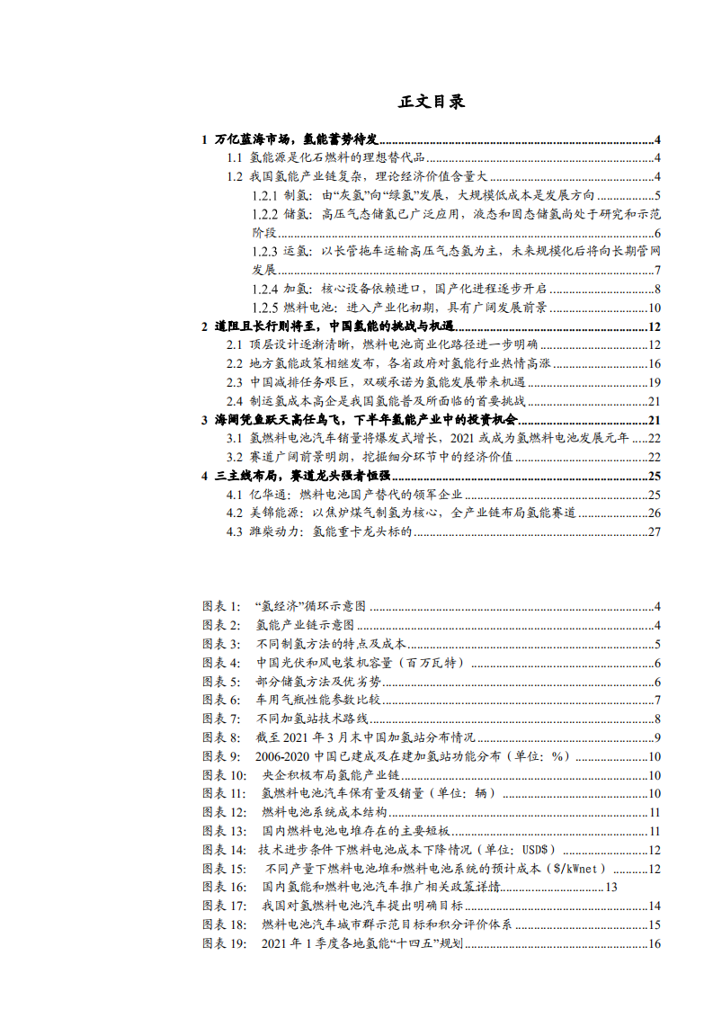 2021年中国氢能供应端市场空间与上下产业链分析报告.pdf 第1页
