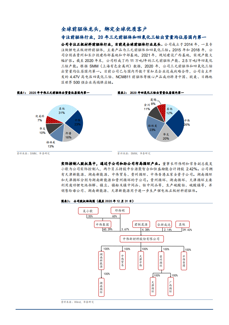 2021年前驱体市场空间与中伟股份驱动因素分析报告.pdf 第2页