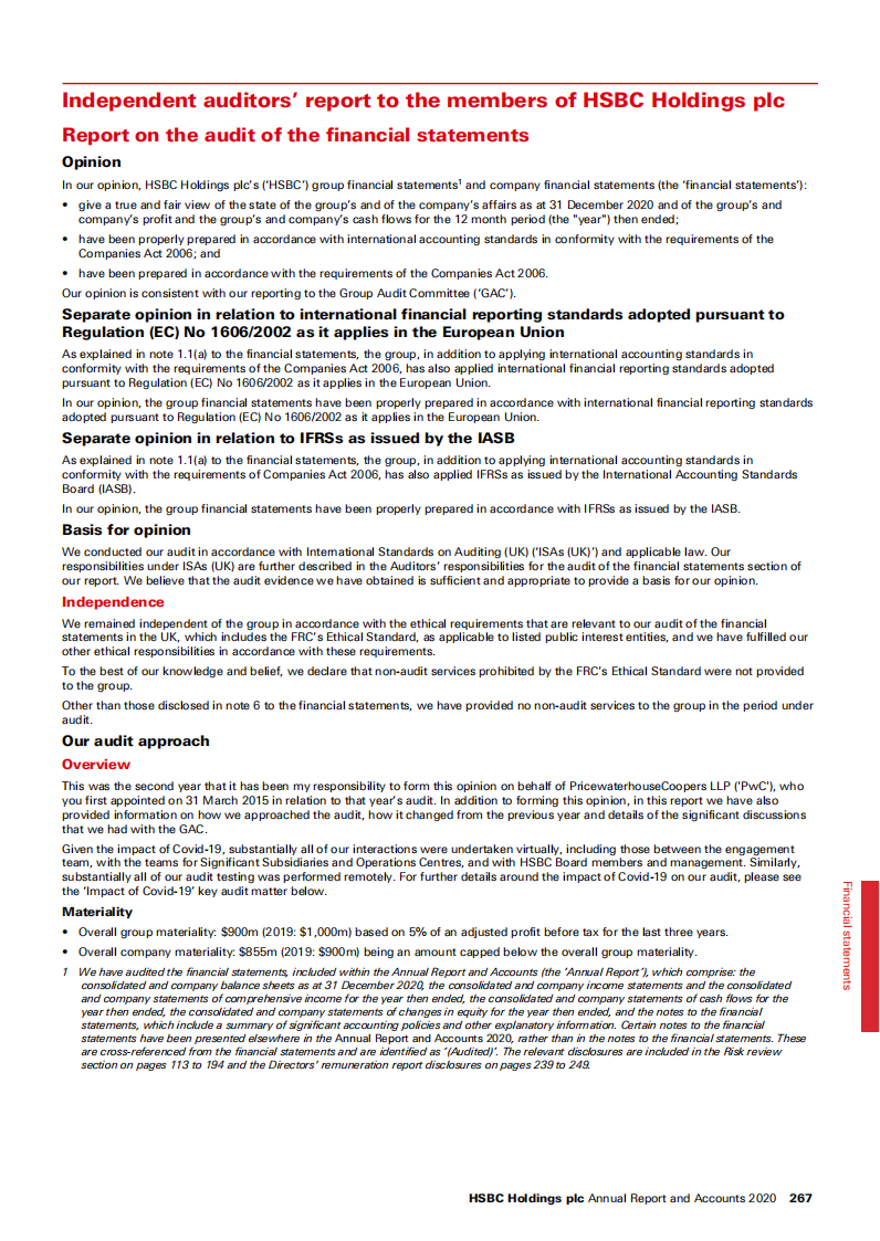 汇丰银行（HSBC）2020年年度报告（英文版）.pdf 第2页