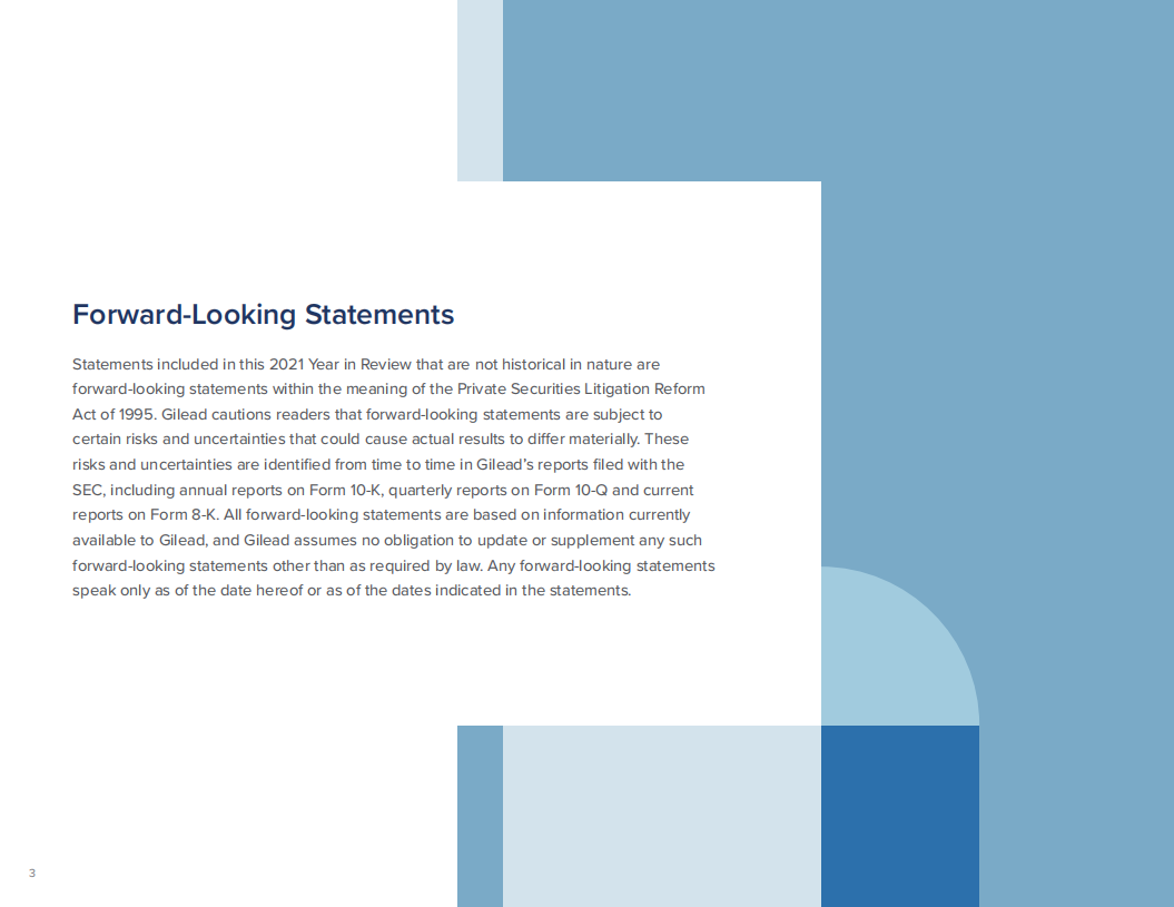 吉利德科学公司（GILEAD SCIENCES）2021年年度报告（英文版）.pdf 第6页