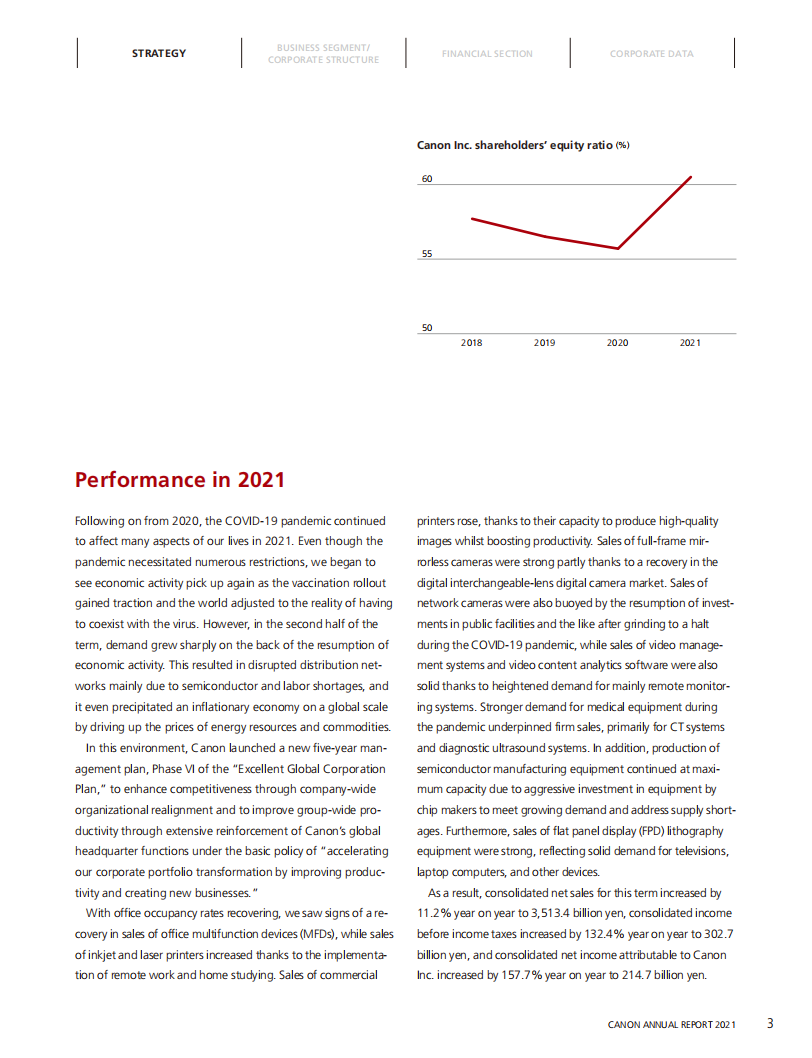 佳能（CANON）2021年年度报告（英文版）.pdf 第5页