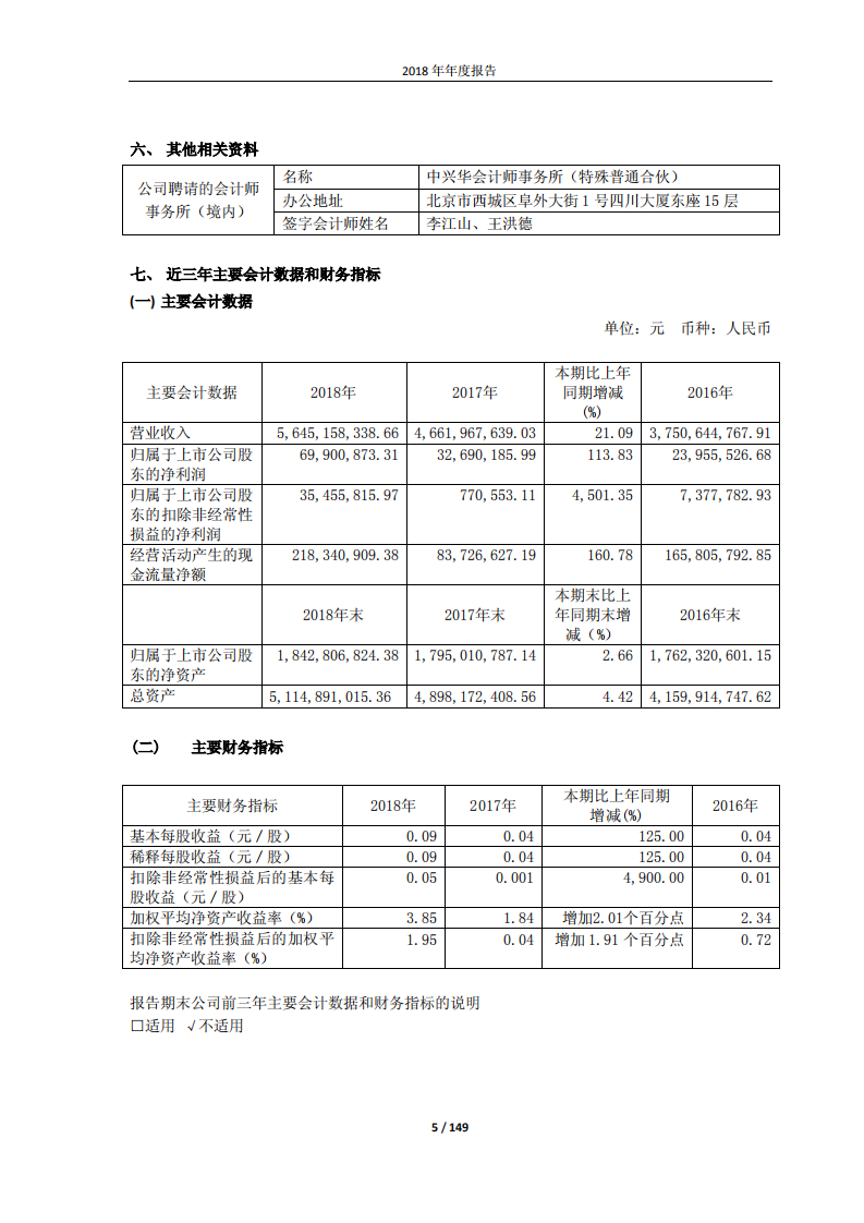 澳柯玛股份有限公司2018年年度报告.PDF 第5页