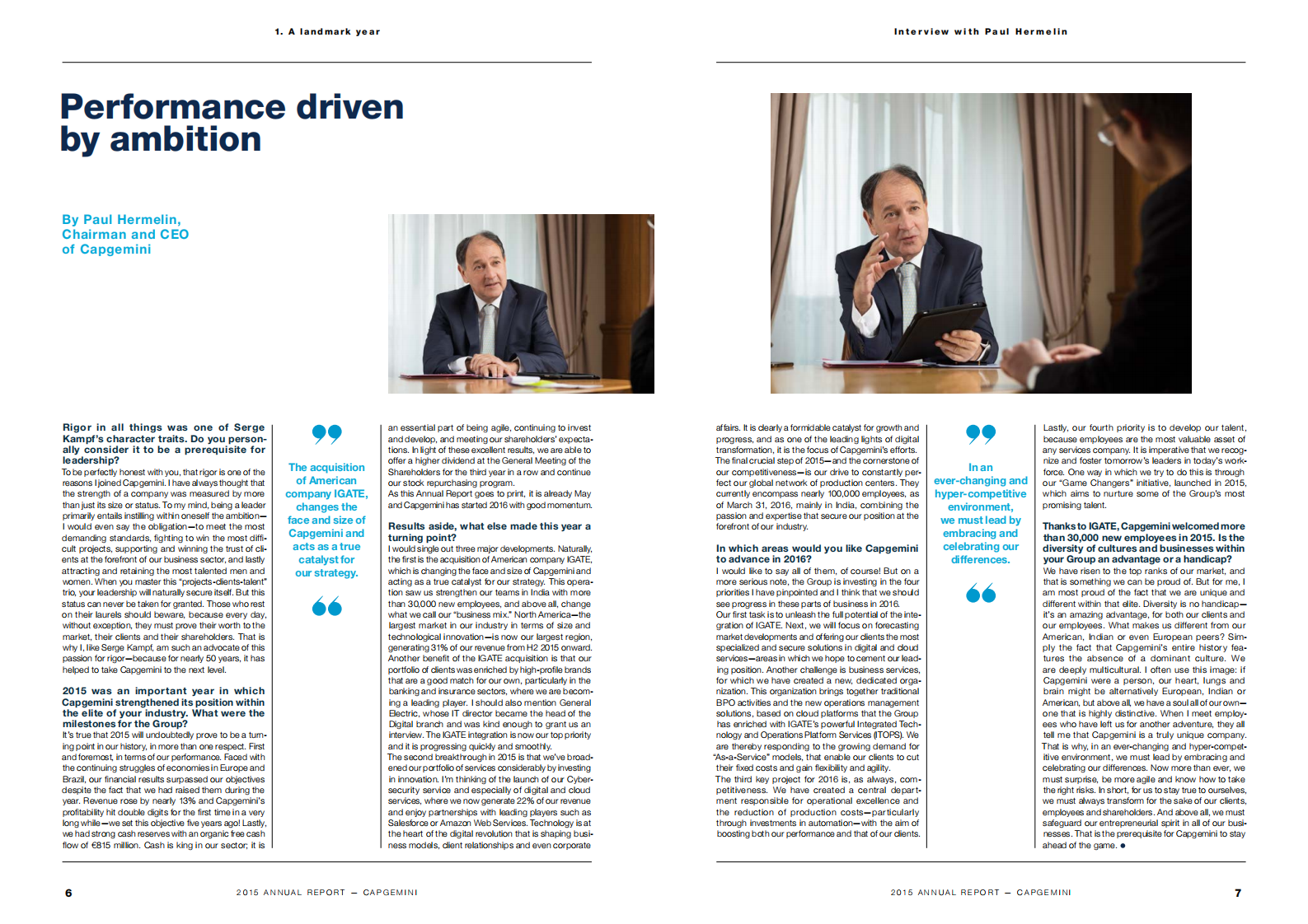 凯捷（Capgemini）2015年年度报告（英文版）.pdf 第5页