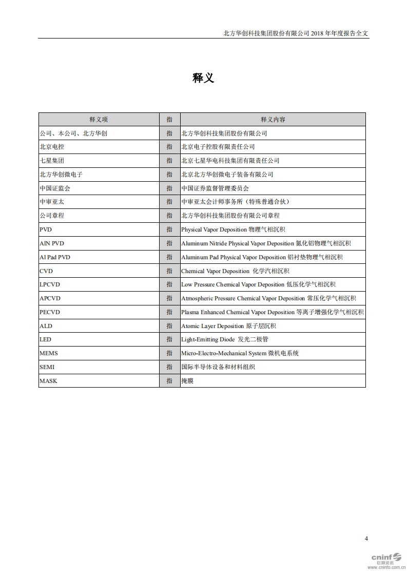 北方华创科技集团股份有限公司2018年年度报告.PDF 第4页