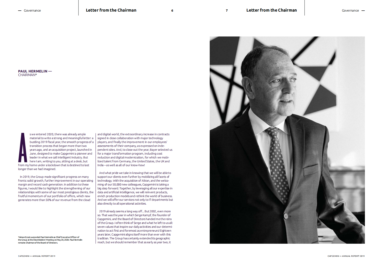 凯捷（Capgemini）2019年年度报告（英文版）.pdf 第4页