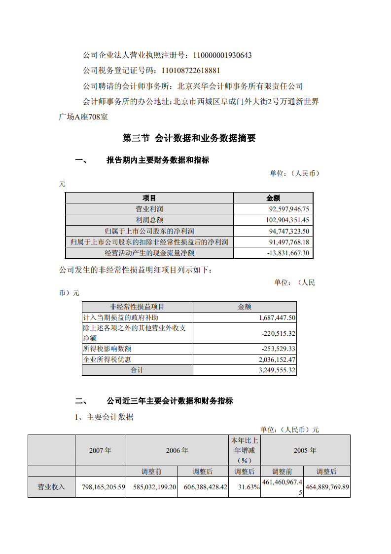 北京东华合创数码科技股份有限公司2007年年度报告.PDF 第5页
