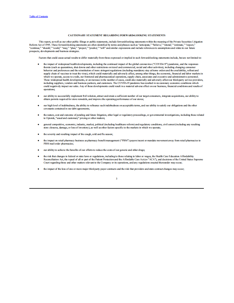 来德爱（RITE AID）2021财年年度报告（英文版）.pdf 第3页