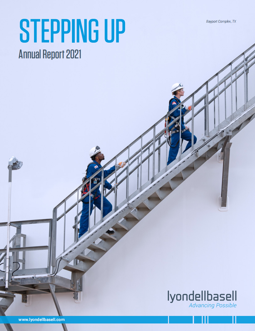 利安德巴塞尔工业公司（LYONDELLBASELL INDUSTRIES）2021年年度报告（英文版）.pdf 第1页