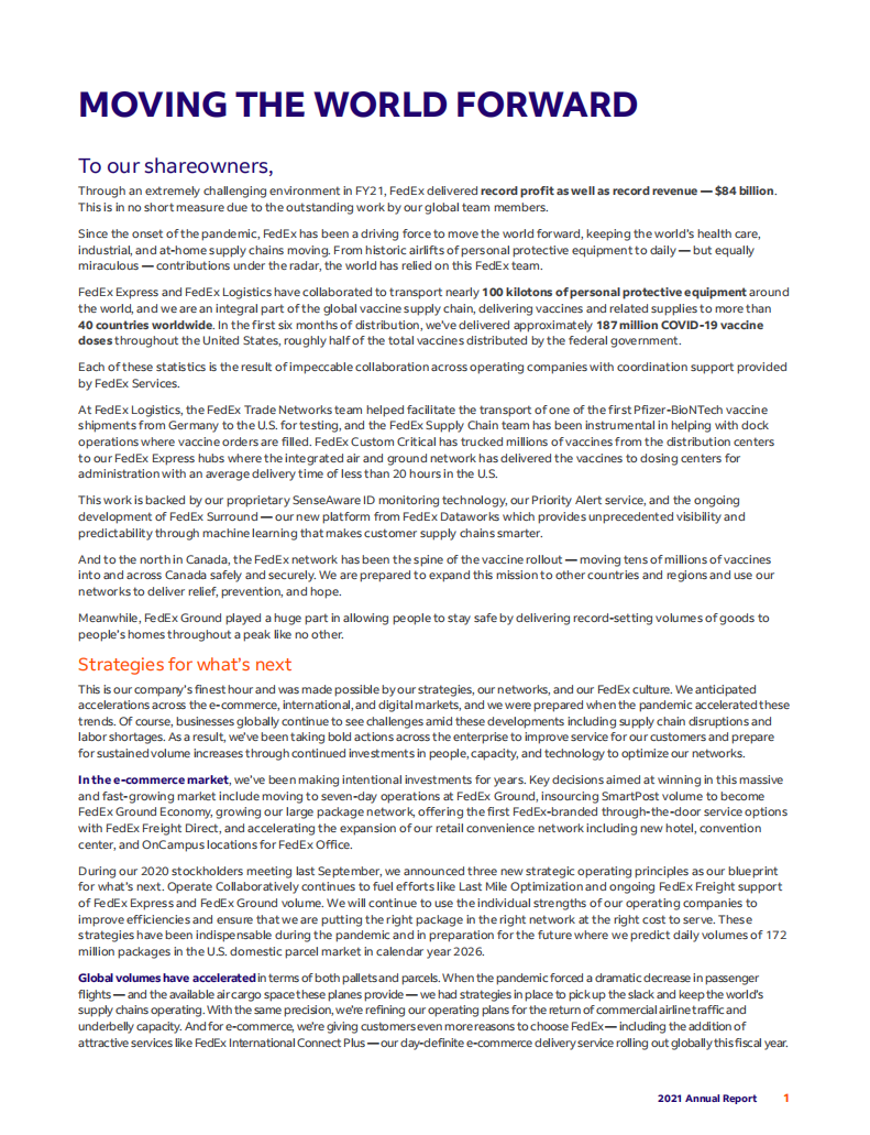 联邦快递（FEDEX）2021年年度报告（英文版）.pdf 第2页
