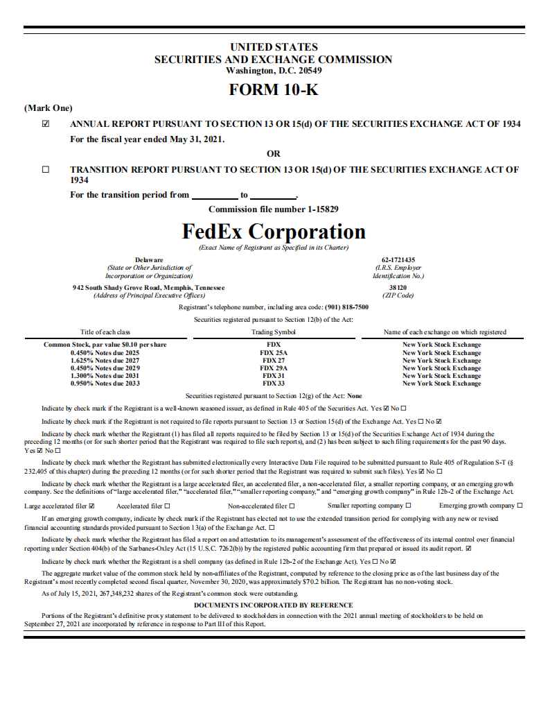 联邦快递（FEDEX）2021年年度报告（英文版）.pdf 第4页
