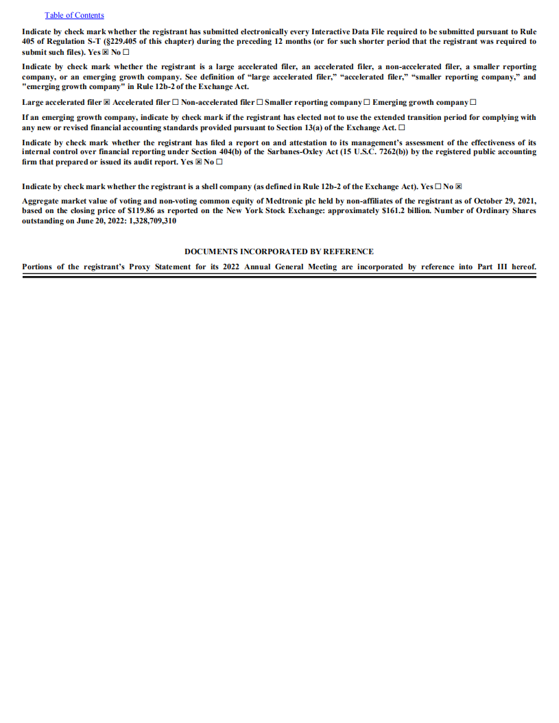 美敦力公司（MEDTRONIC）2022财年年度报告（英文版）.pdf 第2页