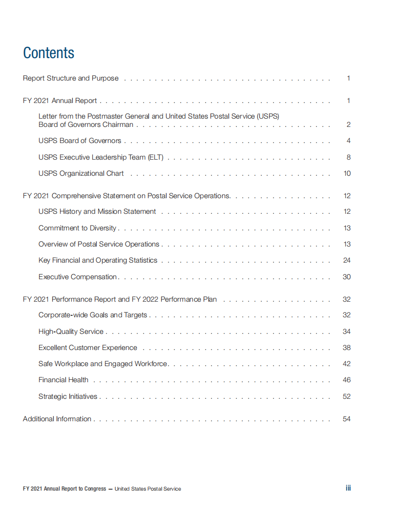 美国邮政（U.S. POSTAL SERVICE）2021财年年度报告（英文版）.pdf 第3页