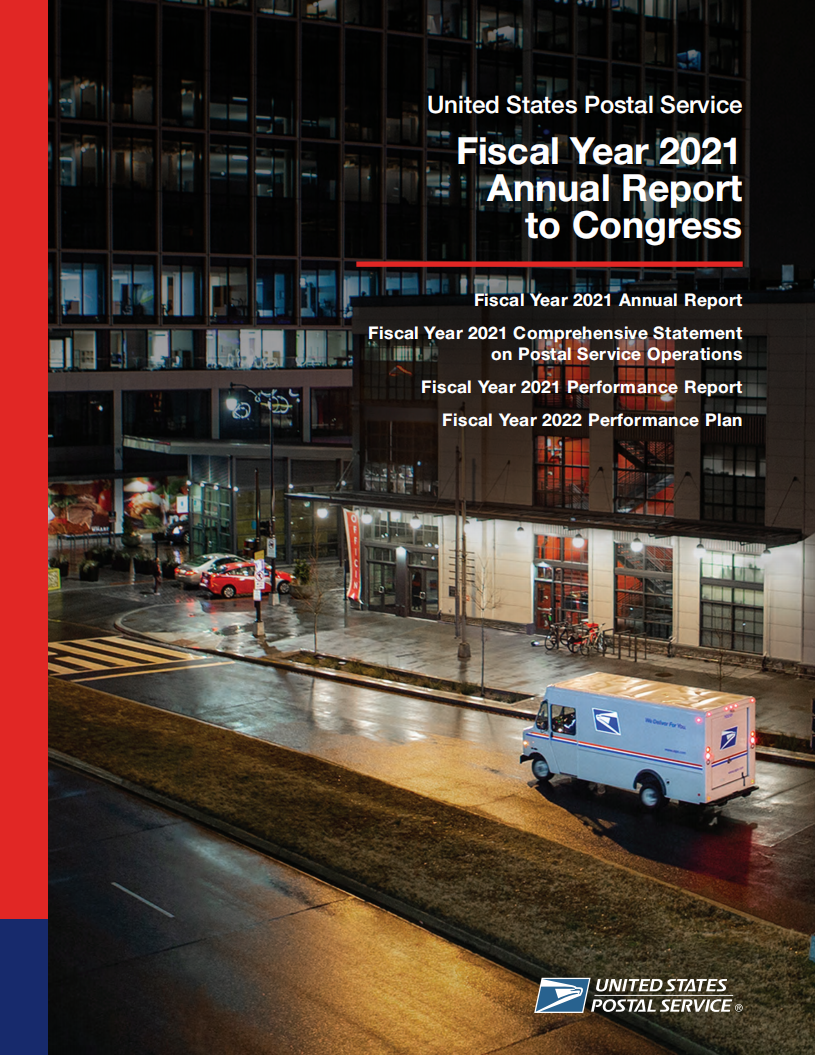 美国邮政（U.S. POSTAL SERVICE）2021财年年度报告（英文版）.pdf 第1页