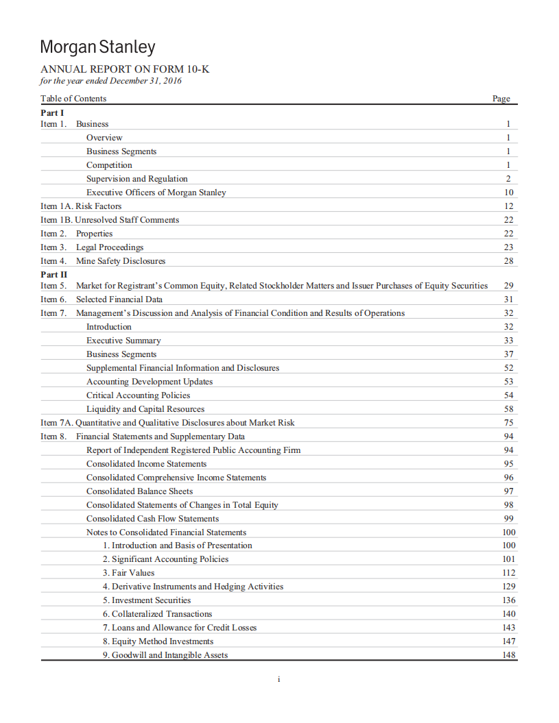 摩根士丹利（MORGAN STANLEY）2016年年度报告（英文版）.pdf 第2页
