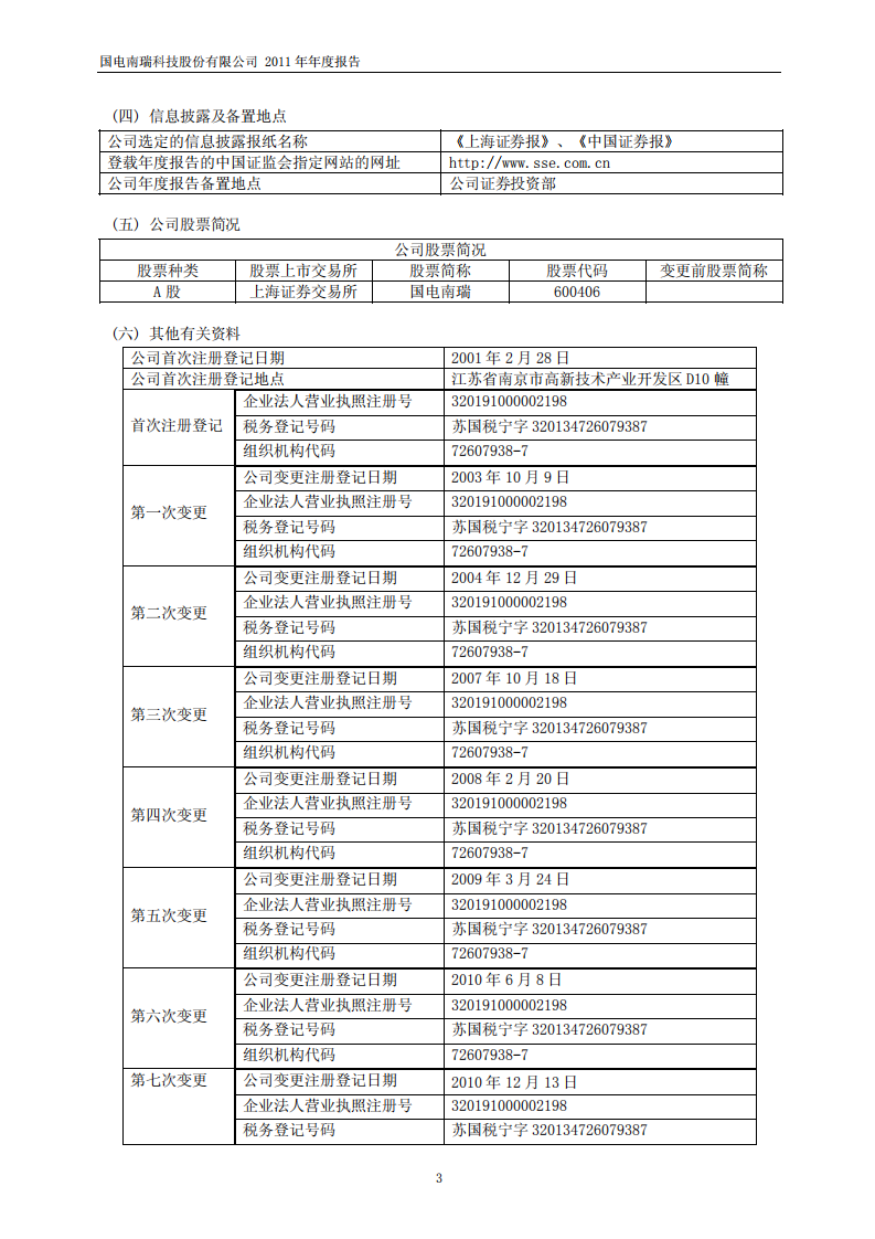 国电南瑞科技股份有限公司2011年年度报告.PDF 第4页