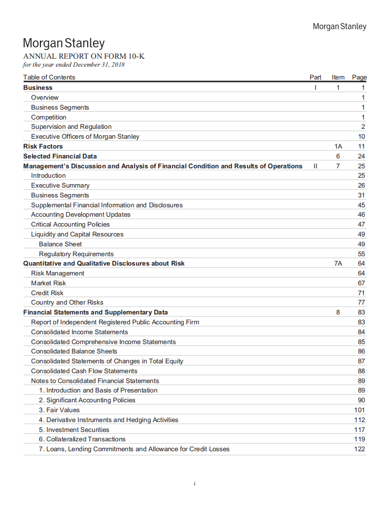 摩根士丹利（MORGAN STANLEY）2018年年度报告（英文版）.pdf 第2页