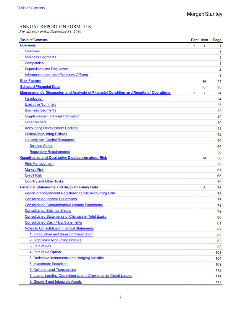摩根士丹利（MORGAN STANLEY）2019年年度报告（英文版）.pdf 第2页