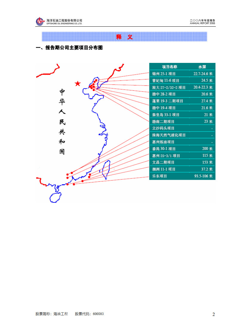 海洋石油工程股份有限公司2008年年度报告.PDF 第3页