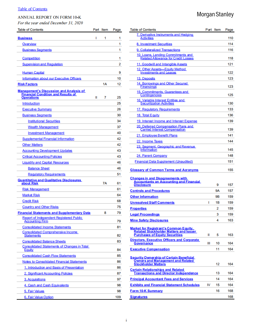摩根士丹利（MORGAN STANLEY）2020年年度报告（英文版）.pdf 第2页