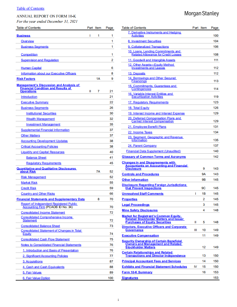 摩根士丹利（MORGAN STANLEY）2021年年度报告（英文版）.pdf 第2页