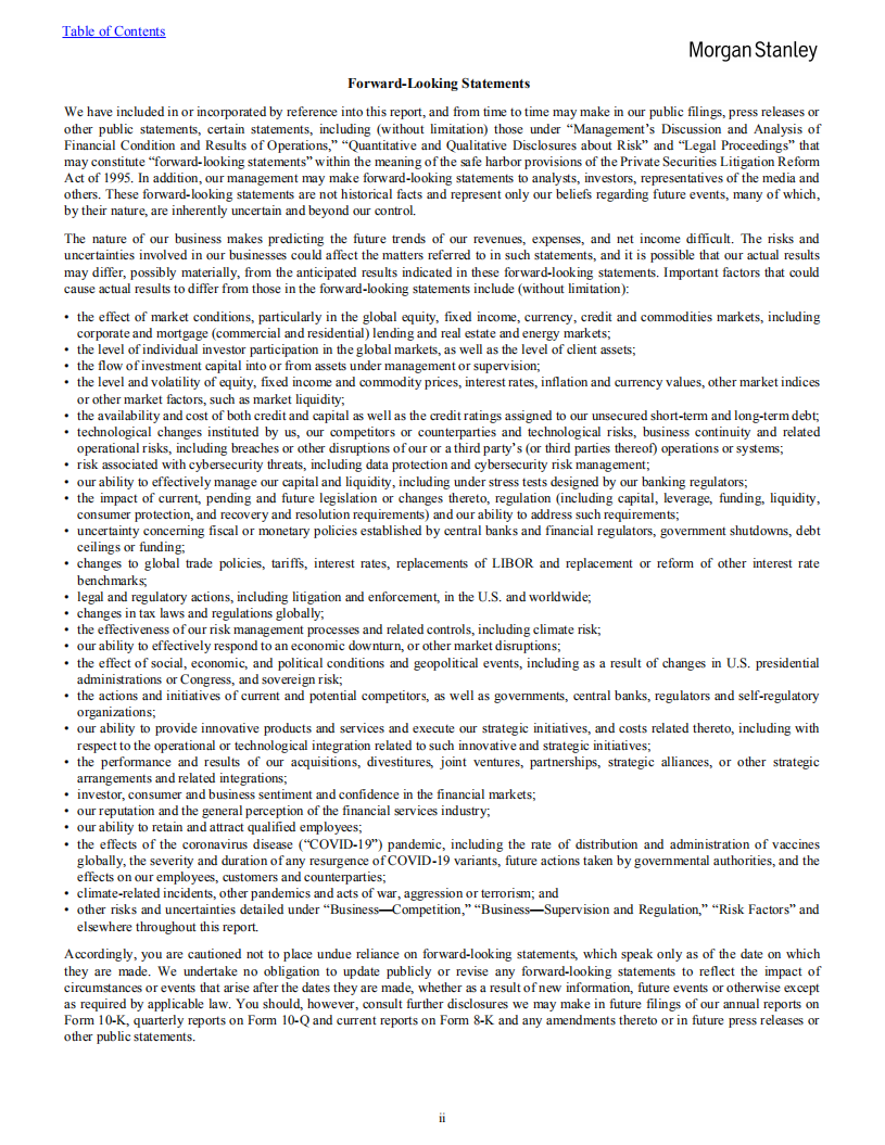 摩根士丹利（MORGAN STANLEY）2021年年度报告（英文版）.pdf 第3页