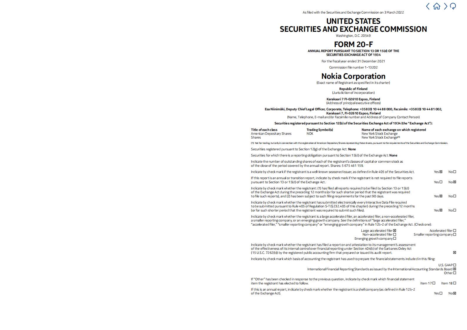 诺基亚（NOKIA）2021年年度报告（英文版）.pdf 第2页