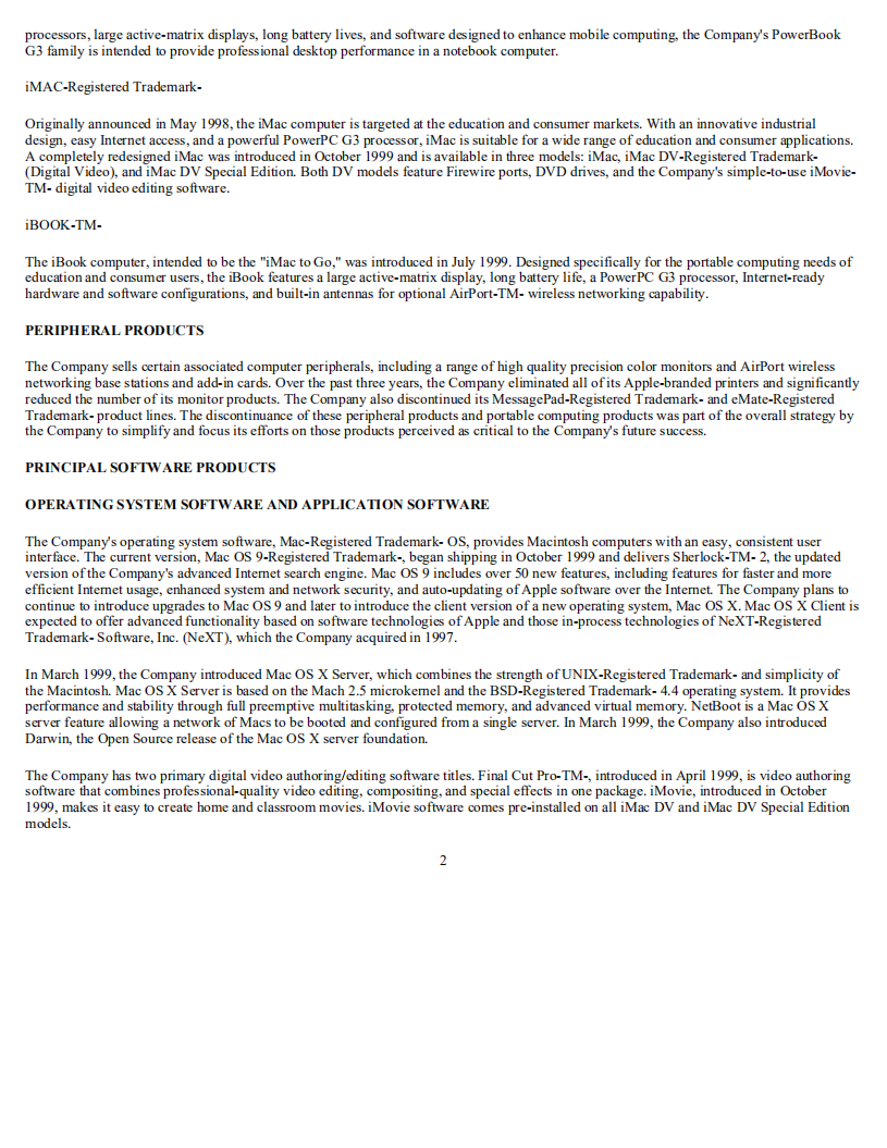 苹果公司（APPLE）1999年年度报告（英文版）.pdf 第6页