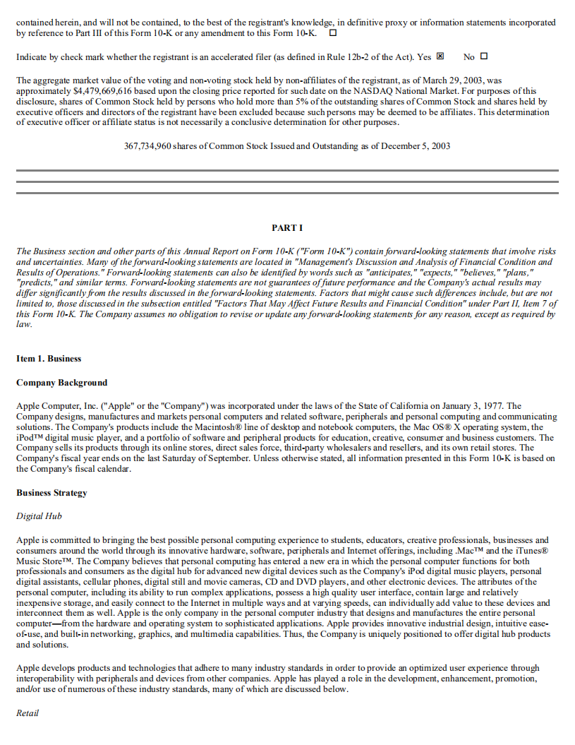 苹果公司（APPLE）2003年年度报告（英文版）.pdf 第4页