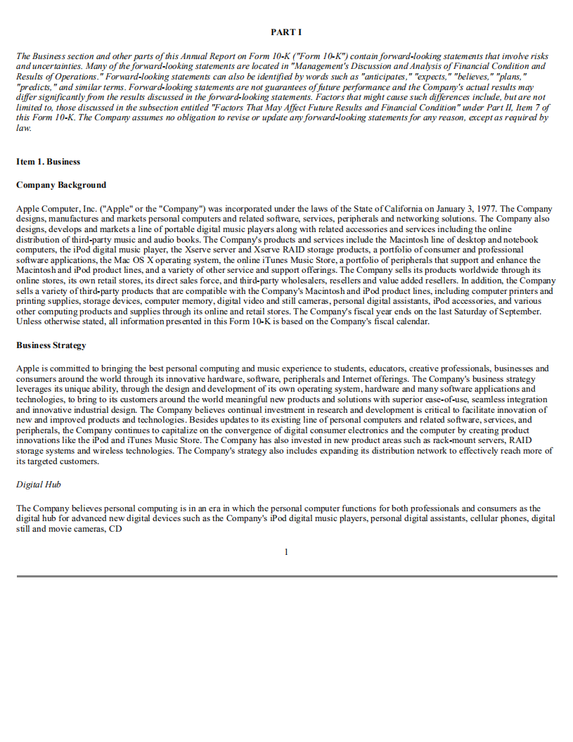 苹果公司（APPLE）2004年年度报告（英文版）.pdf 第4页