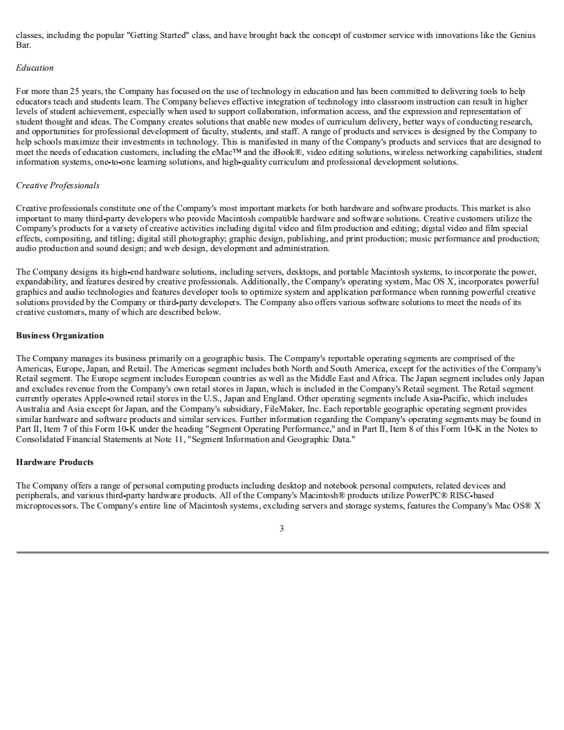 苹果公司（APPLE）2004年年度报告（英文版）.pdf 第6页