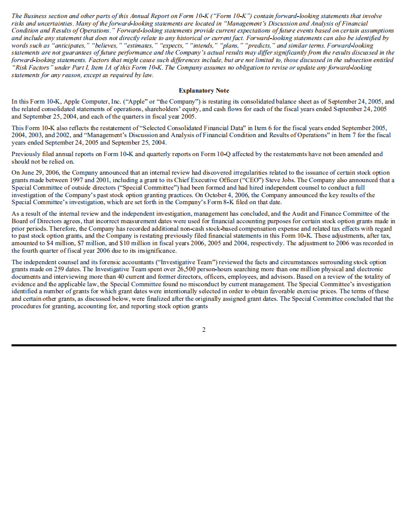 苹果公司（APPLE）2006年年度报告（英文版）.pdf 第4页