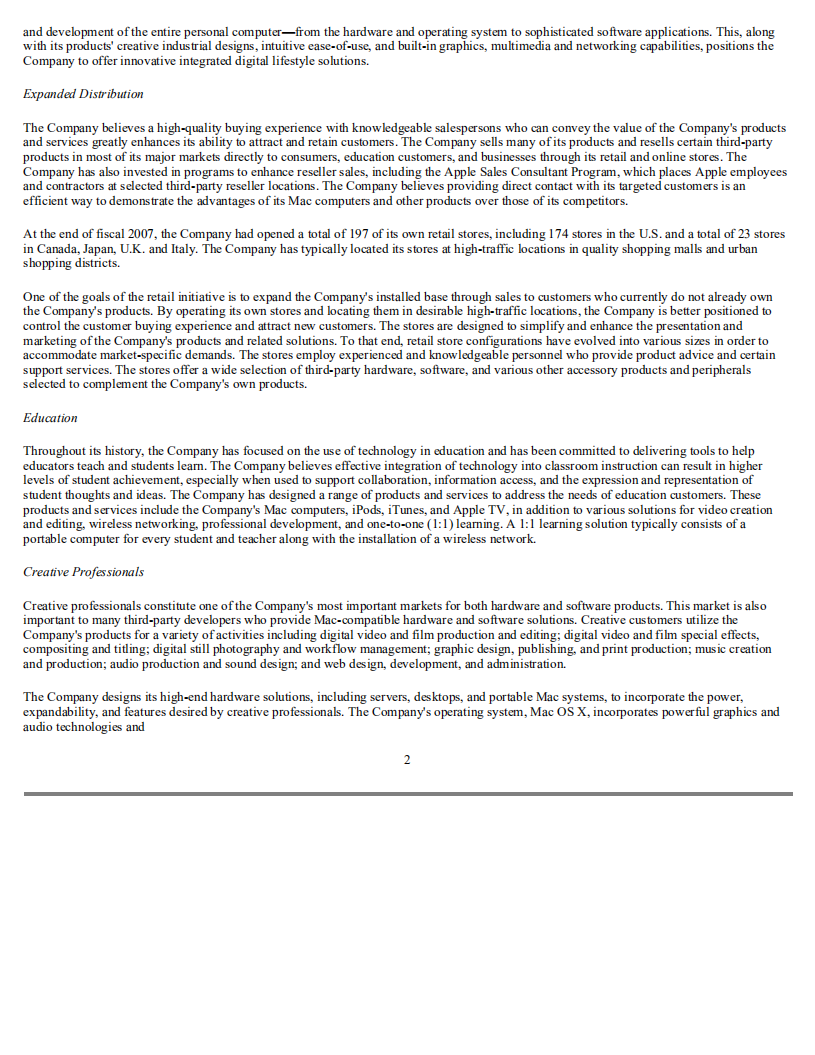 苹果公司（APPLE）2007年年度报告（英文版）.pdf 第4页