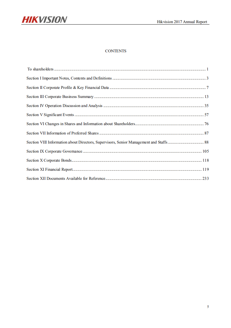 杭州海康威视数字技术股份有限公司2017年年度报告（英文版）.PDF 第6页