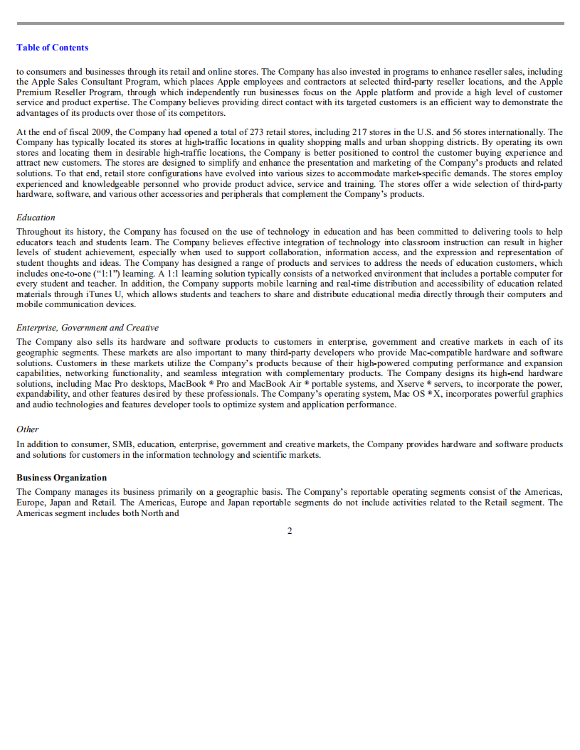苹果公司（APPLE）2009年年度报告（英文版）.pdf 第5页