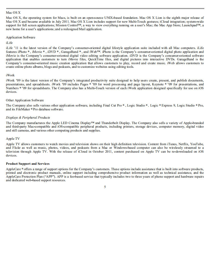 苹果公司（APPLE）2011年年度报告（英文版）.pdf 第6页