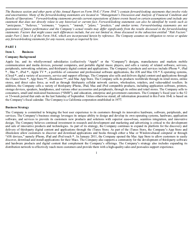 苹果公司（APPLE）2011年年度报告（英文版）.pdf 第2页