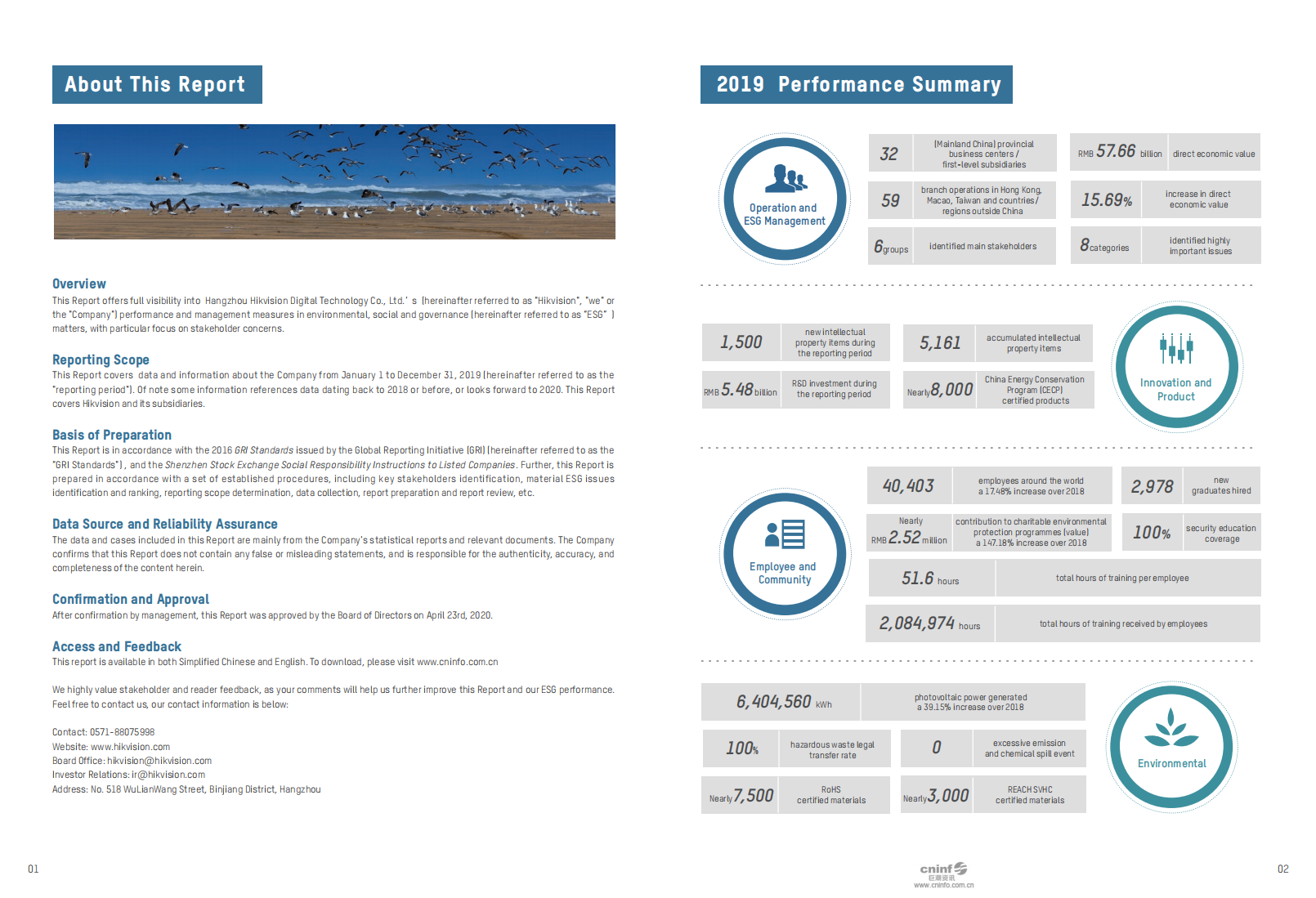 杭州海康威视数字技术股份有限公司2019年环境、社会及管治报告（英文版）.PDF 第3页