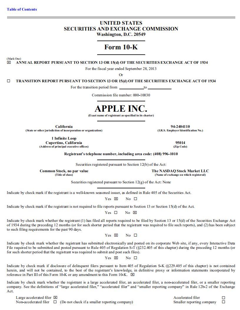 苹果公司（APPLE）2013年年度报告（英文版）.pdf 第2页
