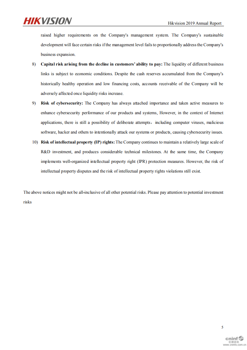 杭州海康威视数字技术股份有限公司2019年年度报告（英文版）.PDF 第6页