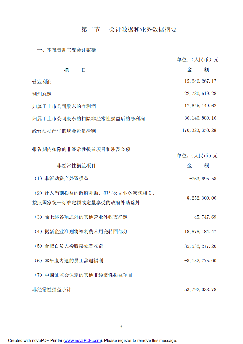 合肥美菱股份有限公司2007年年度报告.PDF 第5页