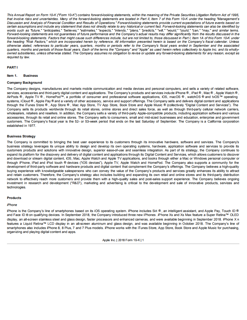 苹果公司（APPLE）2018年年度报告（英文版）.pdf 第4页