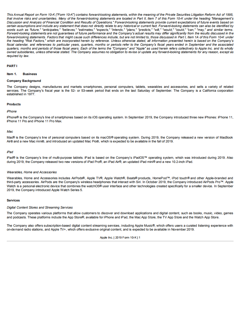 苹果公司（APPLE）2019年年度报告（英文版）.pdf 第4页