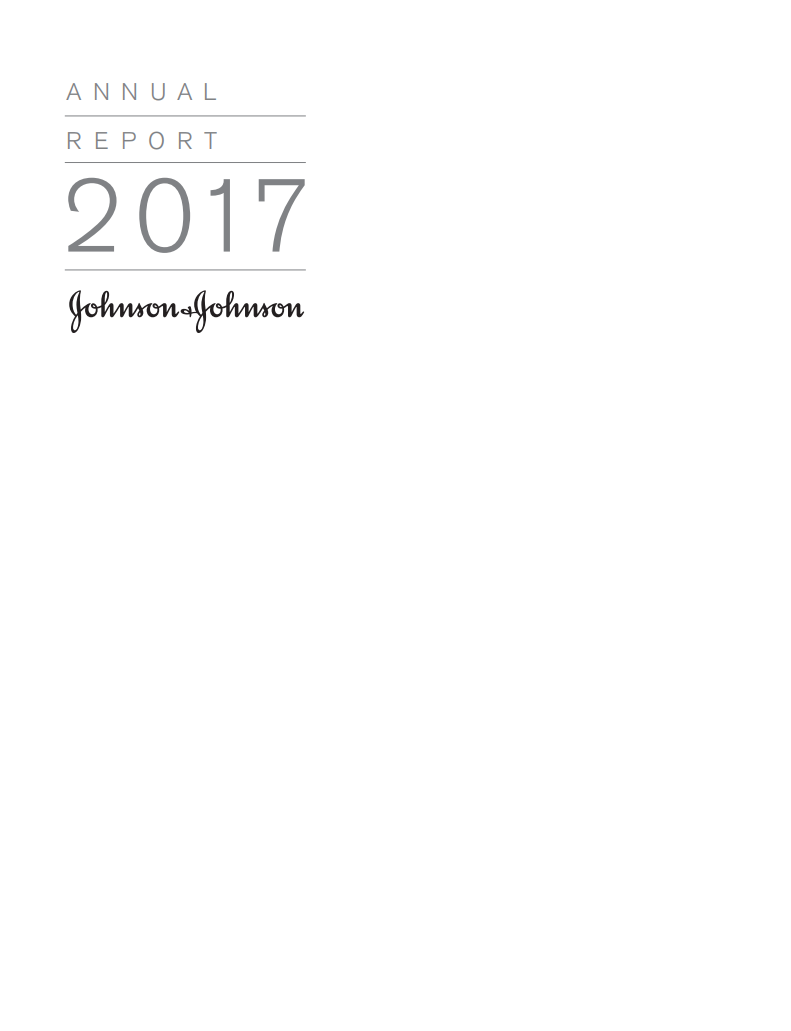 强生（JOHNSON & JOHNSON）2017年年度报告（英文版）.pdf 第1页
