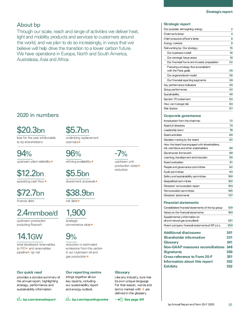 英国石油公司（BP）2020年年度报告（英文版）.pdf 第3页