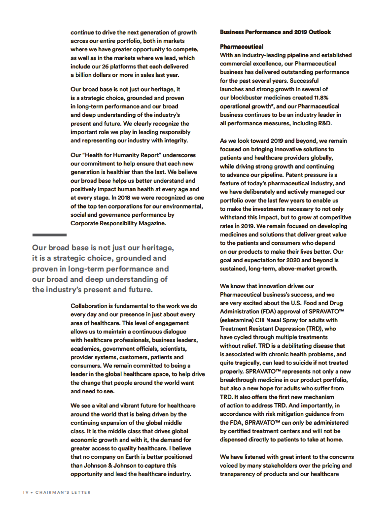 强生（JOHNSON & JOHNSON）2018年年度报告（英文版）.pdf 第6页